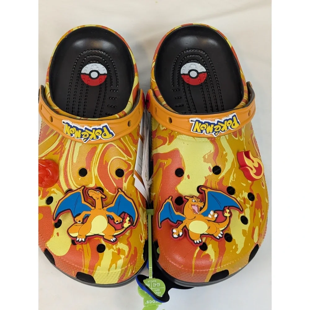 Crocs Pokemon Charizard Classic Clog Size Men's 9/Women's 11 with Jibbitz New